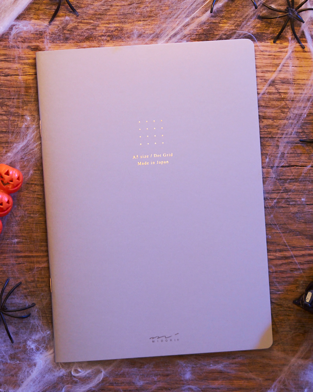 A5 Notebook Dot Grid Gray From Midori