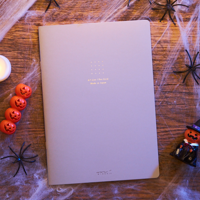 A5 Notebook Dot Grid Gray From Midori