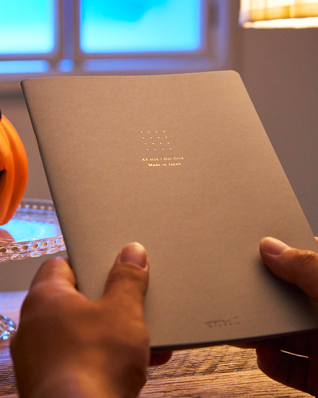A5 Notebook Dot Grid Gray From Midori