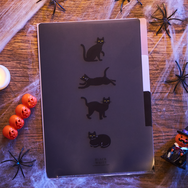 MAYONAKA NO ZAKKATEN A5 pocket Clear file Black Cat From Greenflash