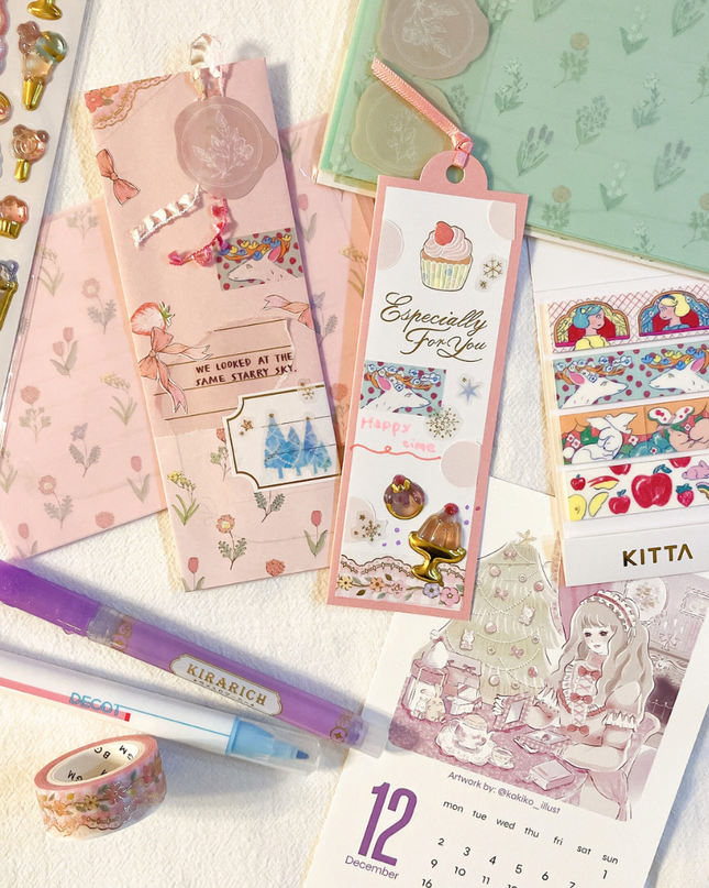 journaling with Pinkmas Stationery