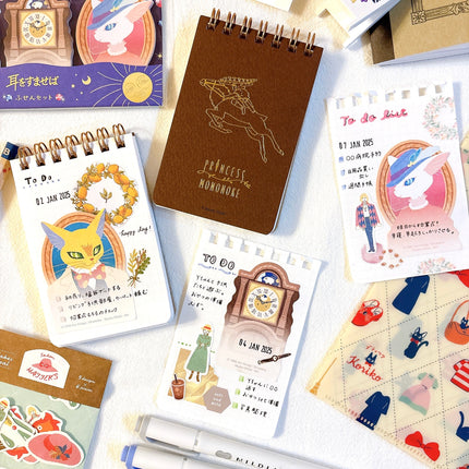 journaling with Studio Ghibli themed stationery