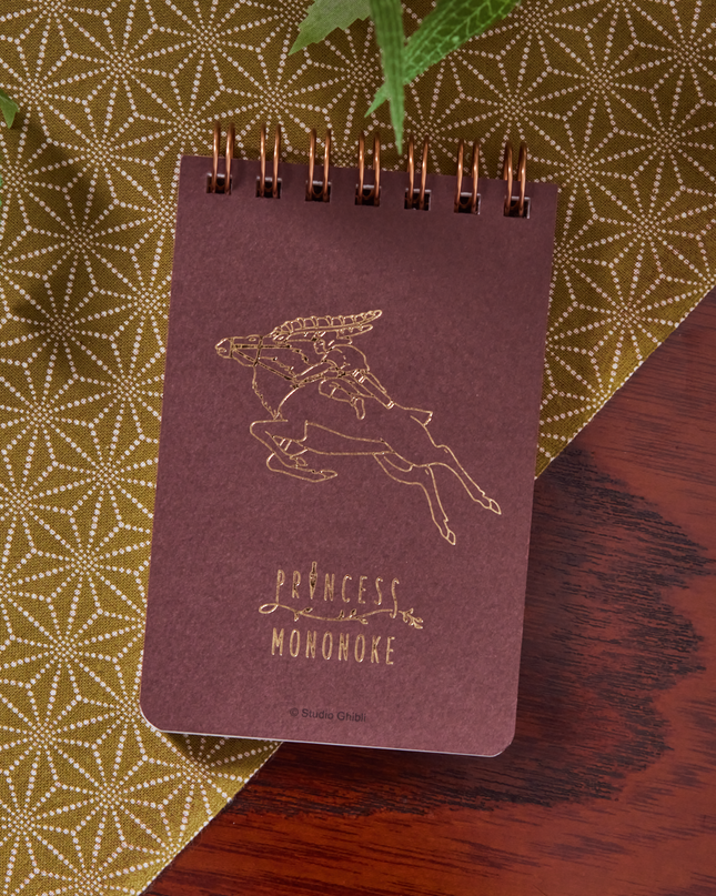 Princess Mononoke Foil-Stamped Mini Ring Notebook