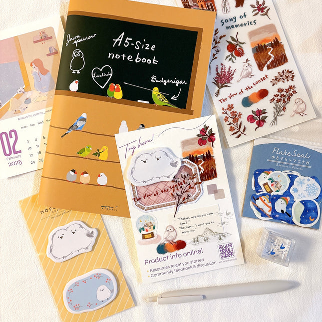 journaling with Twitter Winter stationery