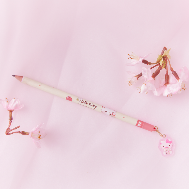 Hello Kitty 2B Charm Attached Pencil From T'S FACTORY