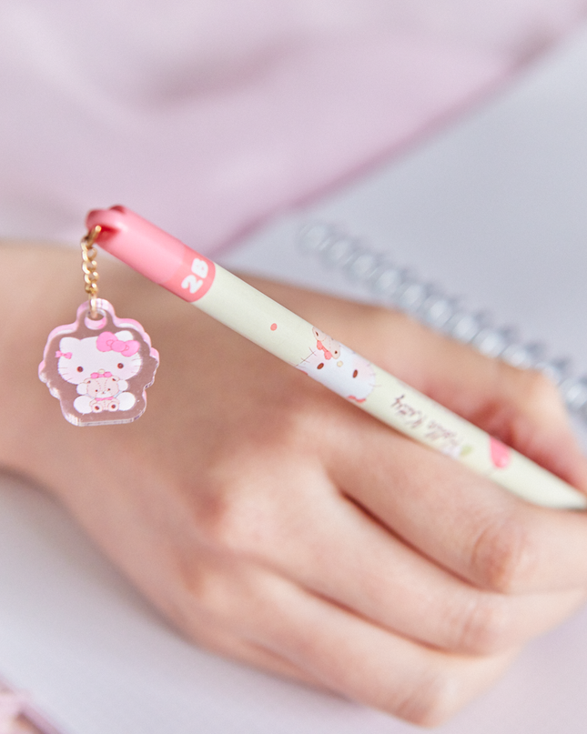 Hello Kitty 2B Charm Attached Pencil From T'S FACTORY