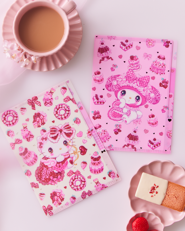 Sanrio x Fumika Amenomori 3 pockets A5 file From Cloths-Pin