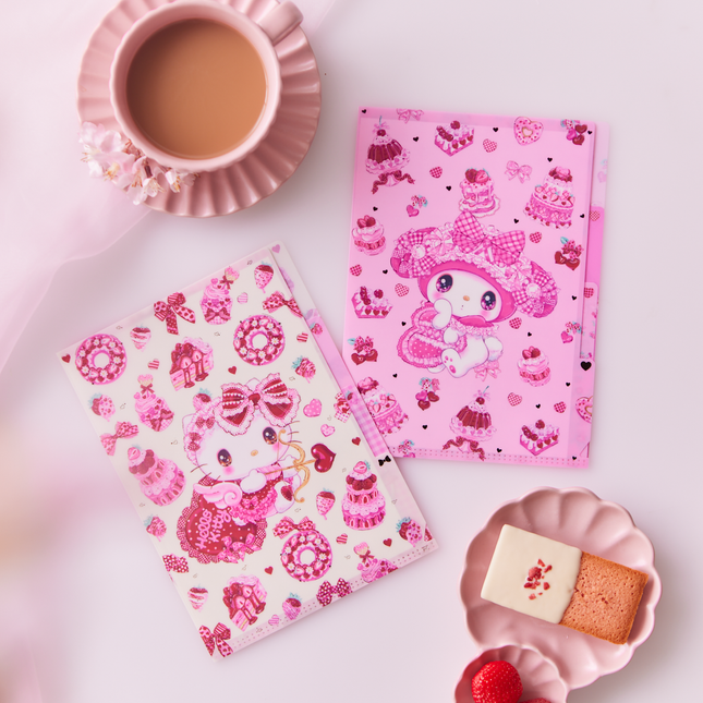 Sanrio x Fumika Amenomori 3 pockets A5 file From Cloths-Pin