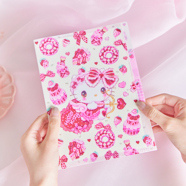 Sanrio x Fumika Amenomori 3 pockets A5 file From Cloths-Pin