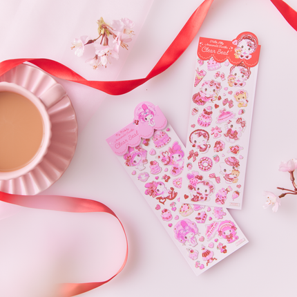 Sanrio x Fumika Amenomori Edge Foil Stamping Sticker From Cloths-Pin