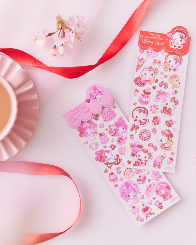 Sanrio x Fumika Amenomori Edge Foil Stamping Sticker From Cloths-Pin