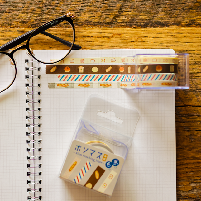 Hoso Masu Bread Masking Tape, 6mm x 9mm From RyuRyu