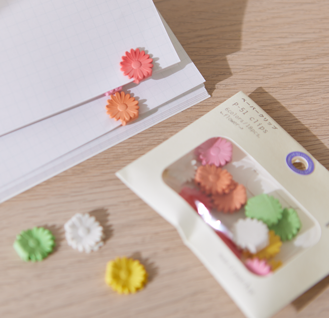 MIDORI Paper Clip P-51 Flower