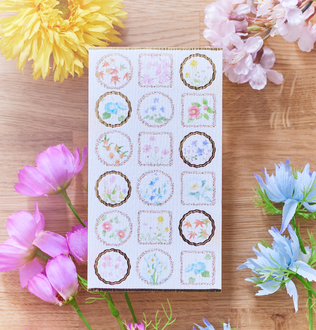NB Japanese Style Stickers Large Flowers and Seasons