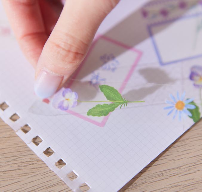 Ryuryu Soumocca Transparent Tape 20mm Wide Garden