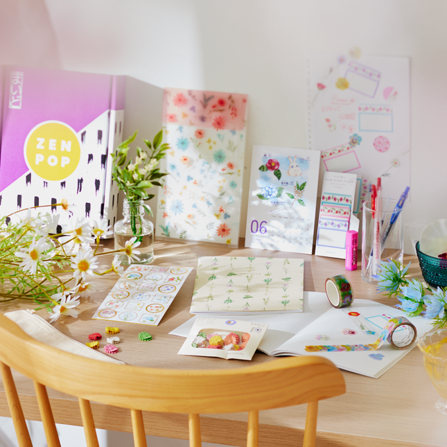 ZENPOP Stationery Flower Whispers Box